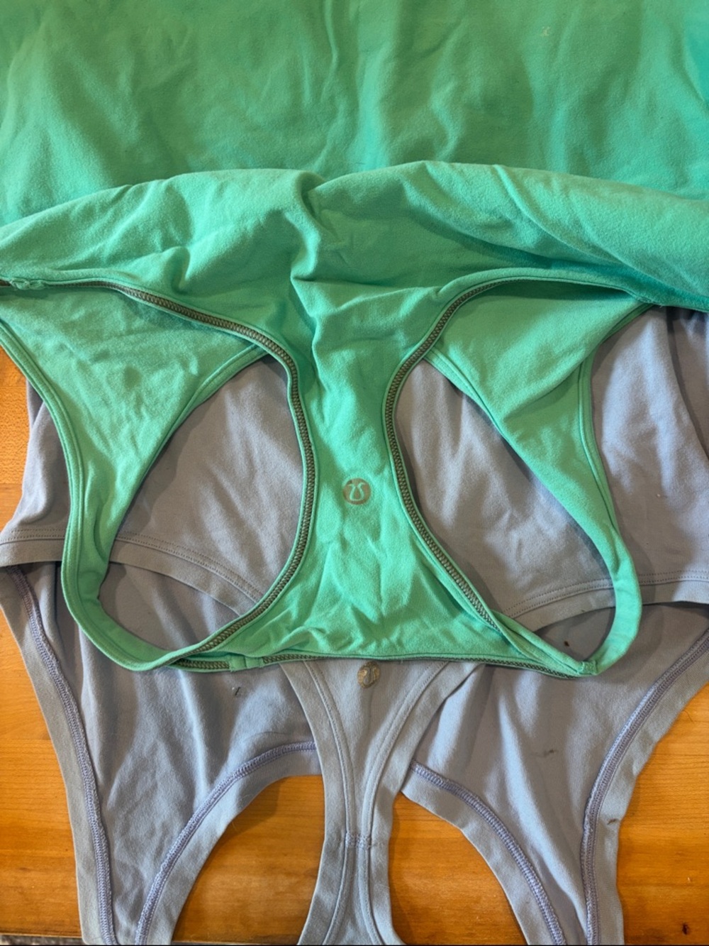 lululemon athletica Teal & Light Blue Racerback Tanks- Women's